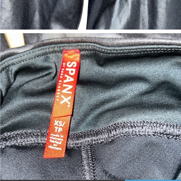 SPANX Faux Leather Moto Leggings size XS - Picture 10 of 11